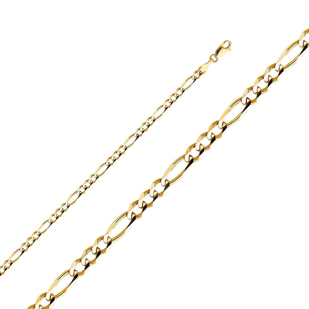 New 14k gold Figaro chain - Picture 3 of 5